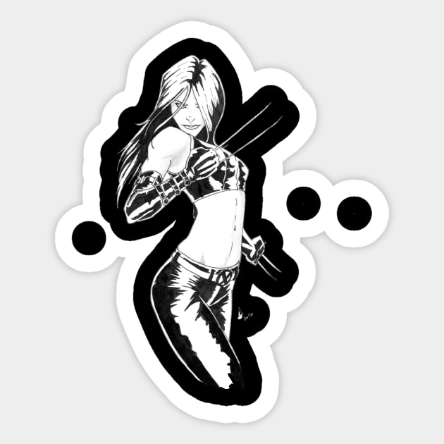 X-23 Sticker by Aarondockery2112